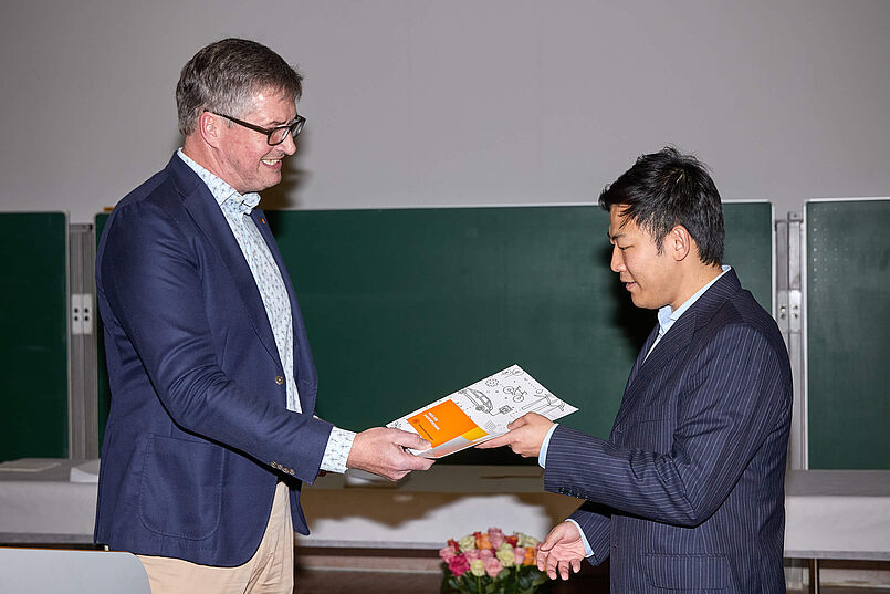 Verleihung des Energiepreises 2024 - Dr.-Ing. Yuanchen Wang